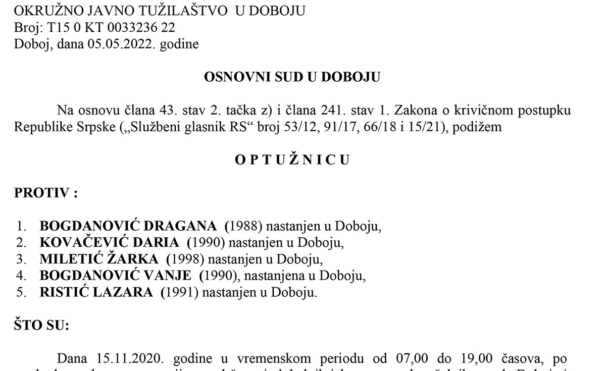 PONIŠTENI IZBORI 2020: Potvrđena optužnica protiv pet članova biračkog odbora zbog izborne prevare - OŠ Vuk Karadžić 1