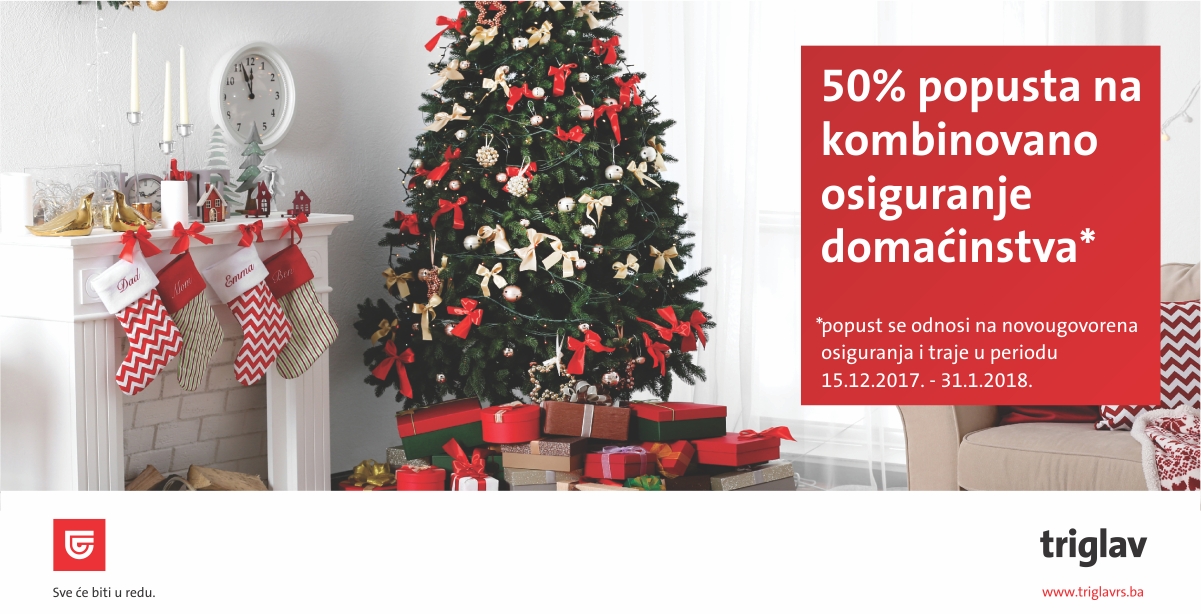 Osiguranje domaćinstva uz popust od 50% u Triglav osiguranju