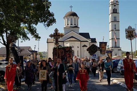 DOBOJ: Obilježena slava Spomen-hrama