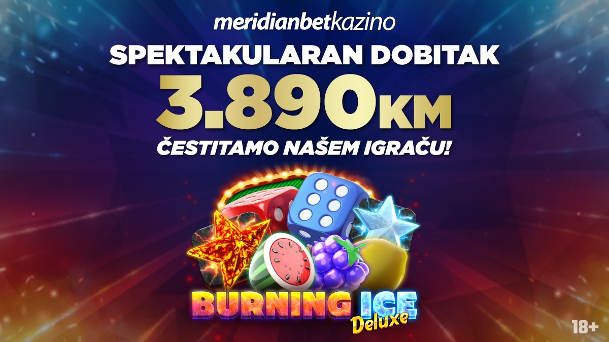 BOMBASTIČNI DOBITAK: Igrač u MERIDIAN onlajn kazinu iz jednog spina osvojio NEVJEROVATAN DOBITAK!