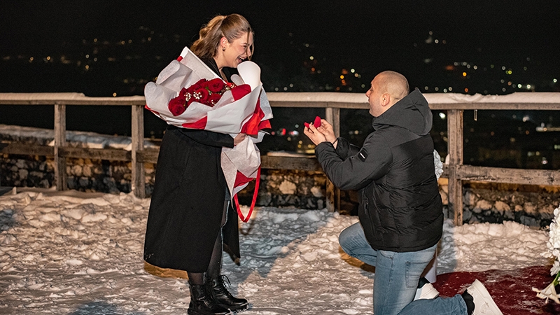 DOBOJ: Putovao 13 sati da zaprosi ženu svog života na tvrđavi „Gradina”