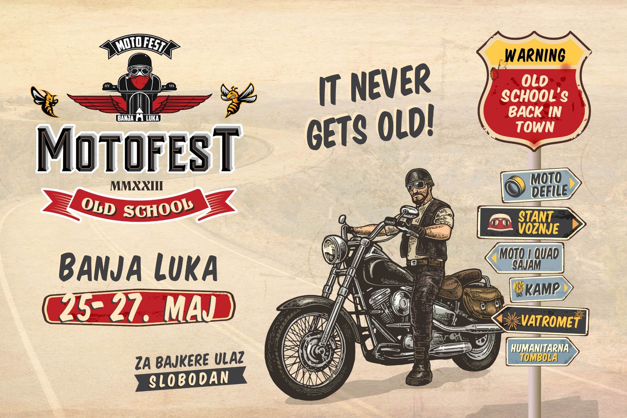 MOTO FEST, BANJALUKA 2023 „Old School“ sa Moto Festom ponovo dolazi u Banjaluku