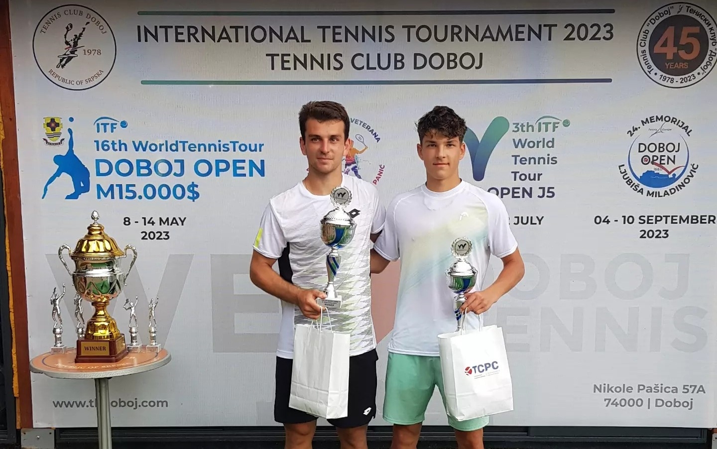 DOBOJ: Uspješno završen 16. "ITF Doboj Open", trofej podigao Ergi Kirkin iz Turske!