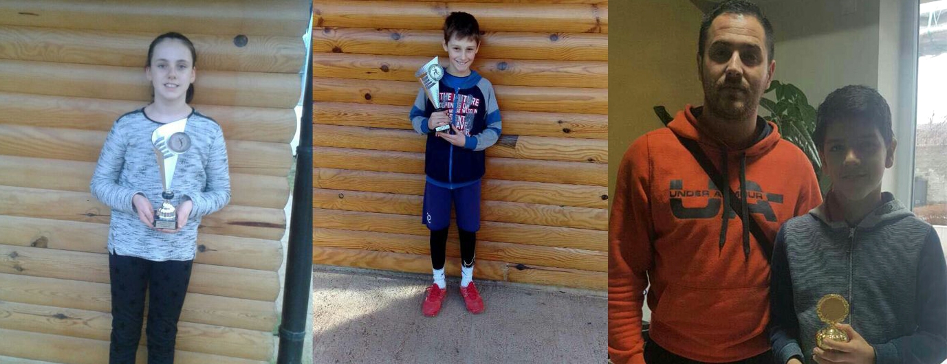 DOBOJ: Sofia Stanković, Pavle Smiljanić i Igor Bjeličić na pobjedničkom postolju