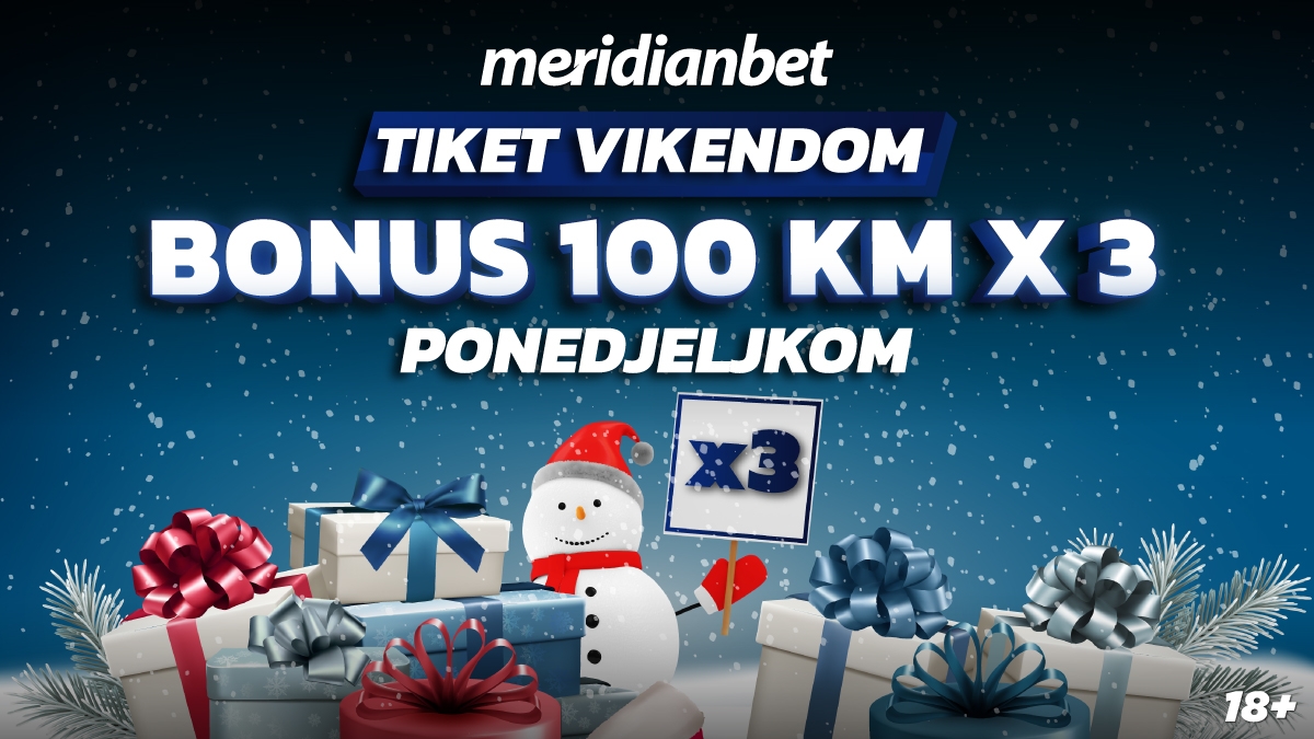 Samo u Meridianu: Najjača vikend kvota osvoja 3 X 100 KM!