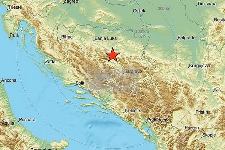 Zemljotres u BiH, osjetio se i u Hrvatskoj