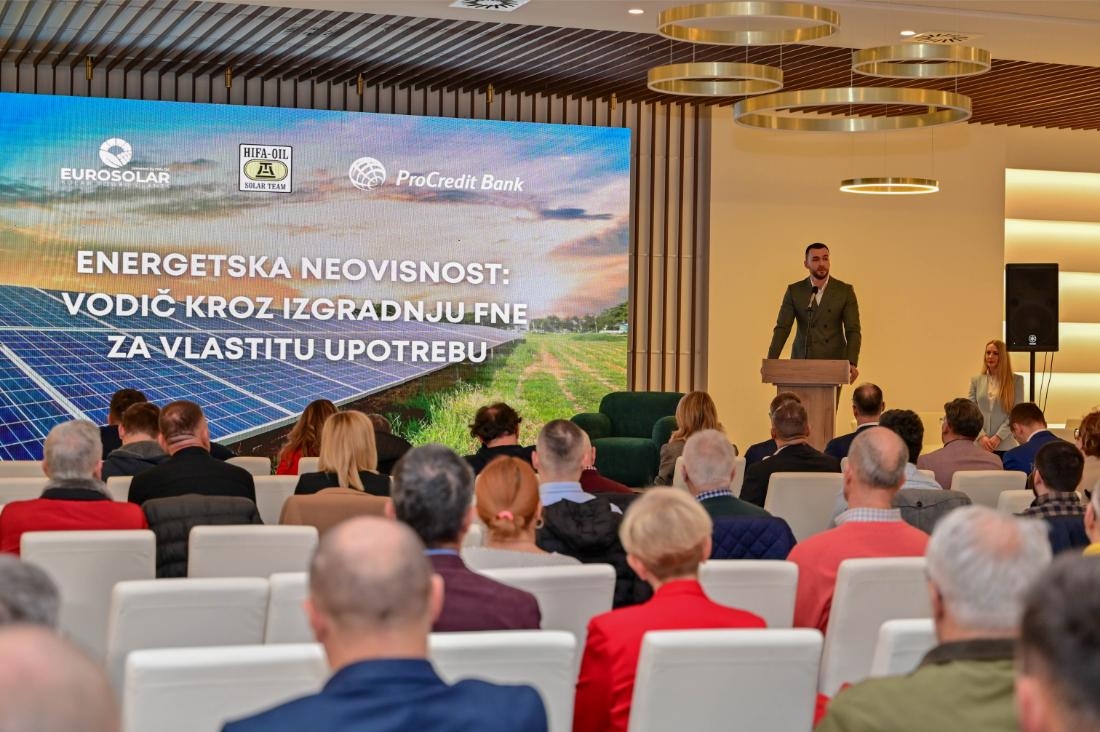 ODRŽAN DOGAĐAJ „ENERGETSKA NEOVISNOST U BIH: Vodič kroz izgradnju FNE za vlastitu upotrebu“