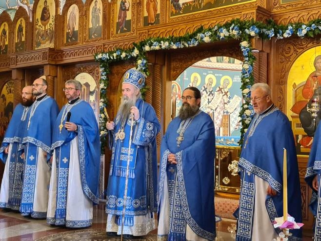 DOBOJ: Svečano bogosluženje u Sabornom spomen hramu Rođenja Presvete Bogorodice na praznik Lazareve subote