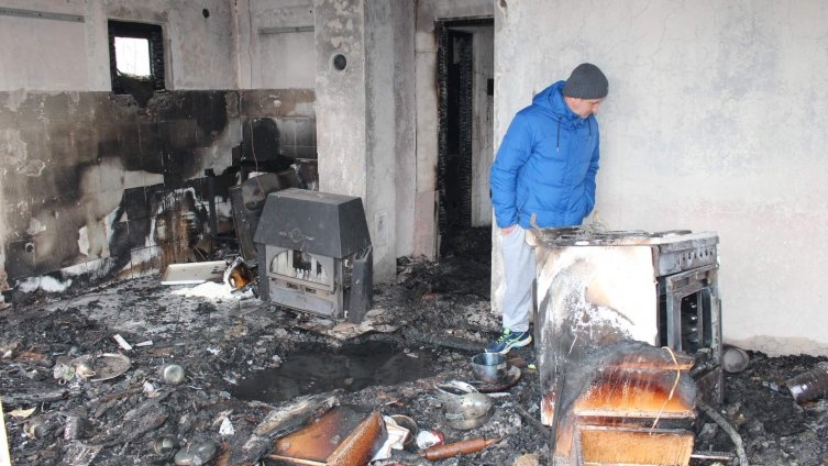 DOBOJ: Požar izazvan ljudskim faktorom