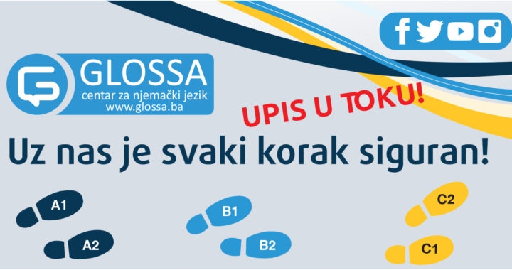 UPIS U TOKU! Glossa – centar za njemački jezik Doboj