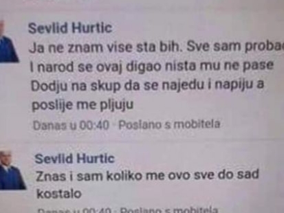 SEVLID HURTIĆ OGORČEN NA BIRAČE: Dođu da se najedu, napiju i vide Selmu Bajrami. (FOTO)