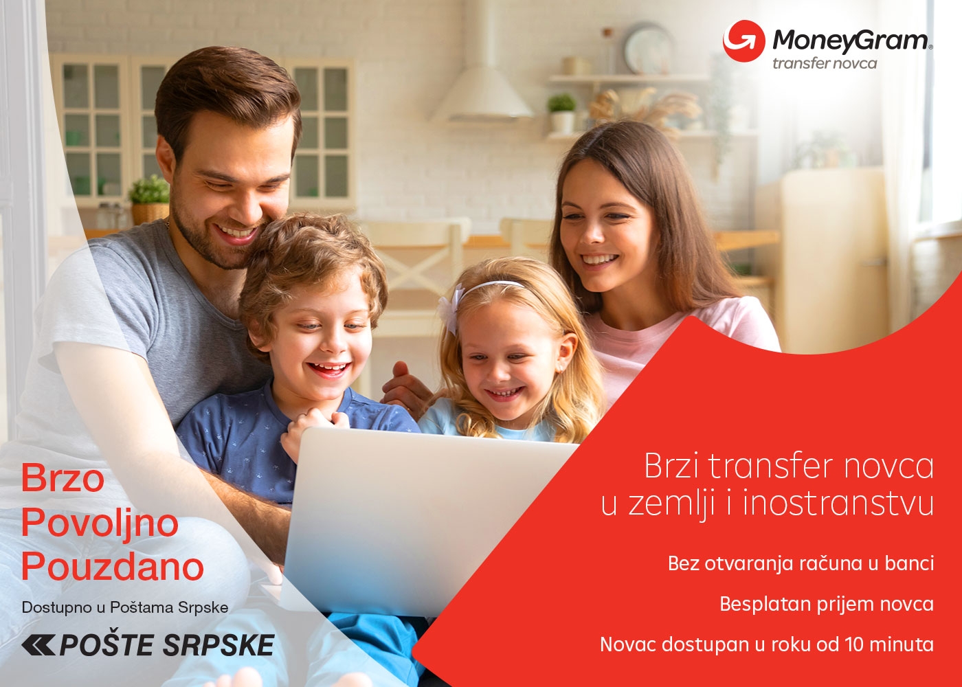 MoneyGram ugovorio partnerstvo s Poštama Republike Srpske čime je povećao svoju prisutnost u Bosni i Hercegovini