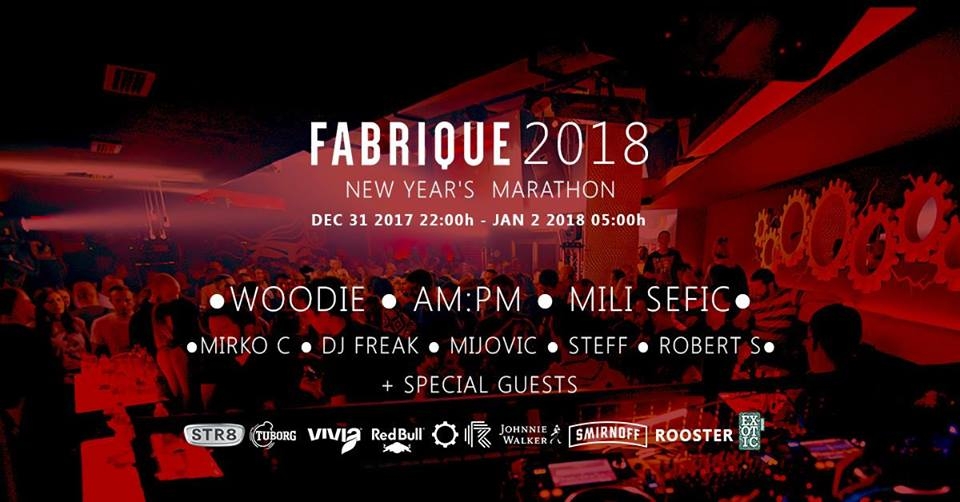 BANJALUKA: Novogodišnji muzički maraton u klubu "Fabrique"!