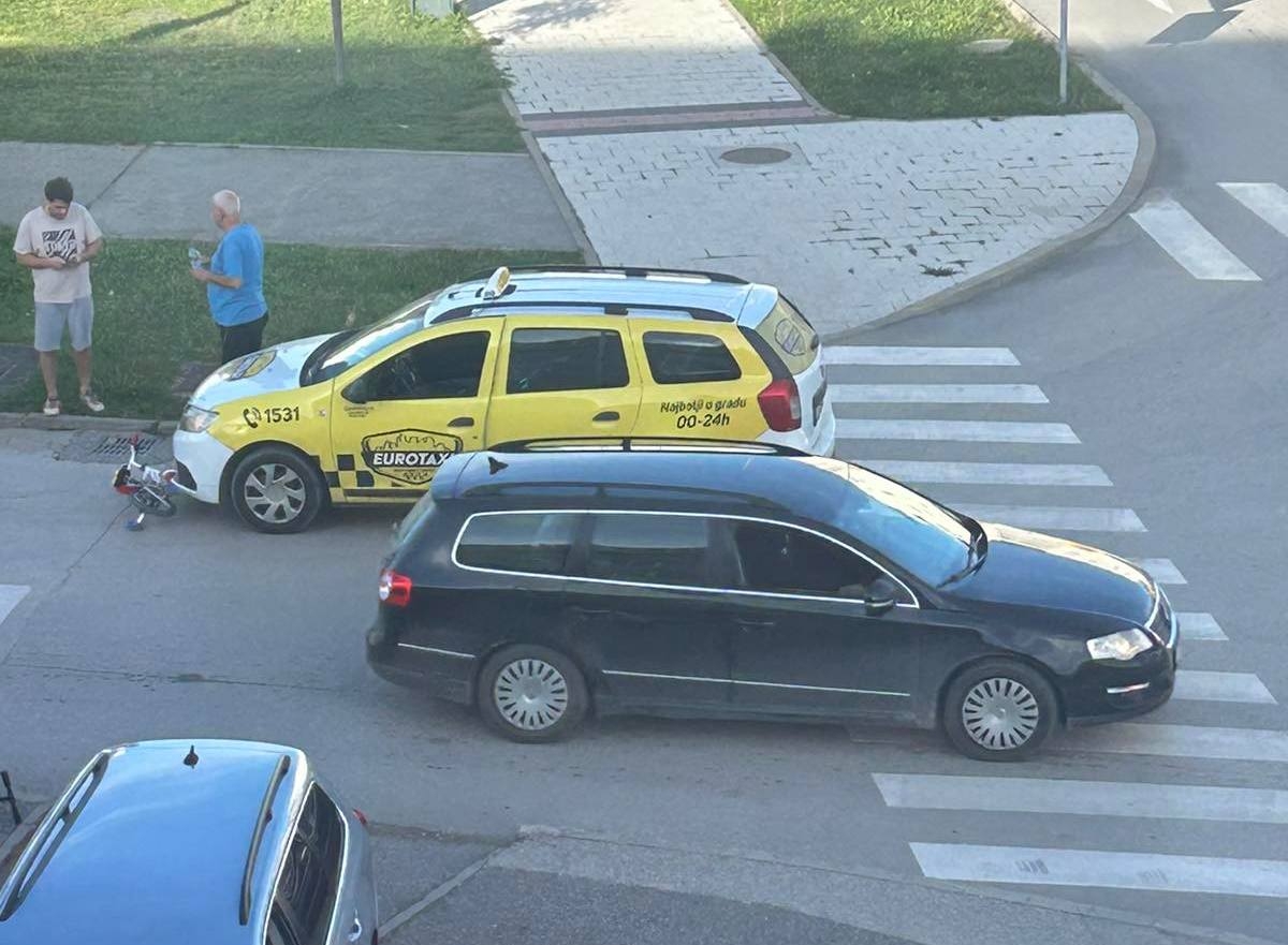 SAOBRAĆAJNA NEZGODA U DOBOJU: Dijete na biciklu povrijeđeno na pješačkom prelazu
