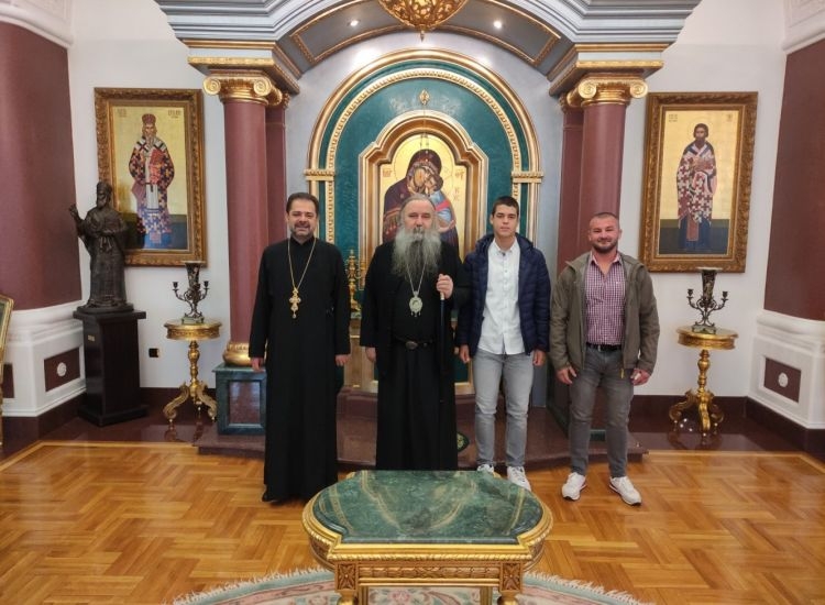 EPISКOP FOTIJE PRIMIO MLADOG TENISERA MARКA MAКSIMOVIĆA