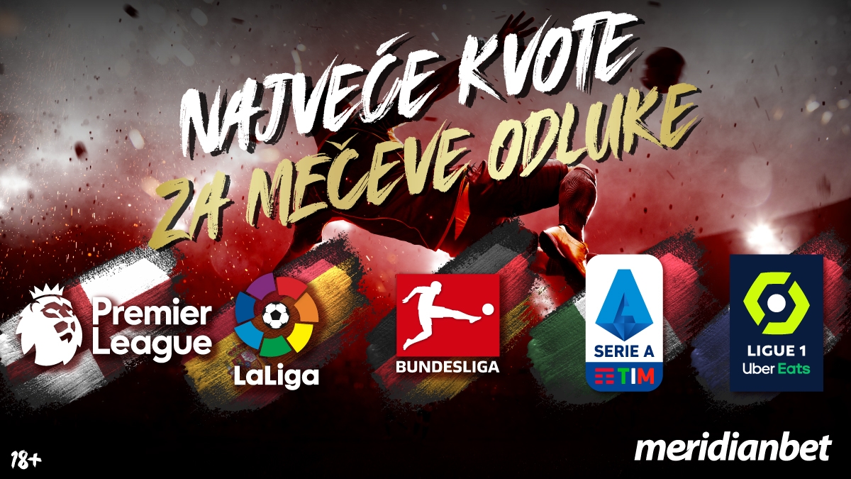 Meridian nudi POKLON 20 KM  i najveće kvote na planeti: JUVENTUS 2.05, BAYERN 1.80!