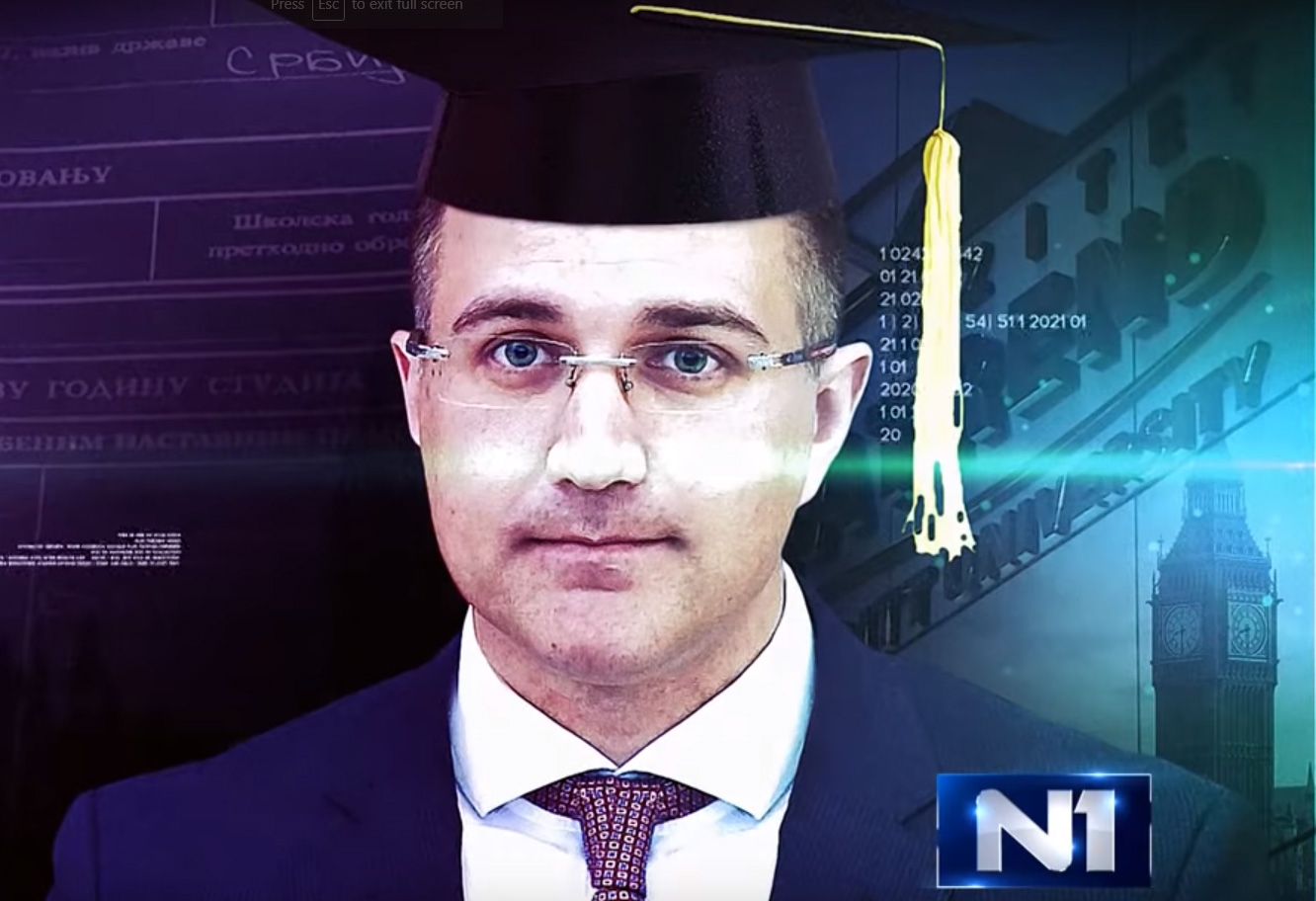 Stefanović studirao "na fakultetu bez profesora", Megatrend mu priznao diplomu (VIDEO)