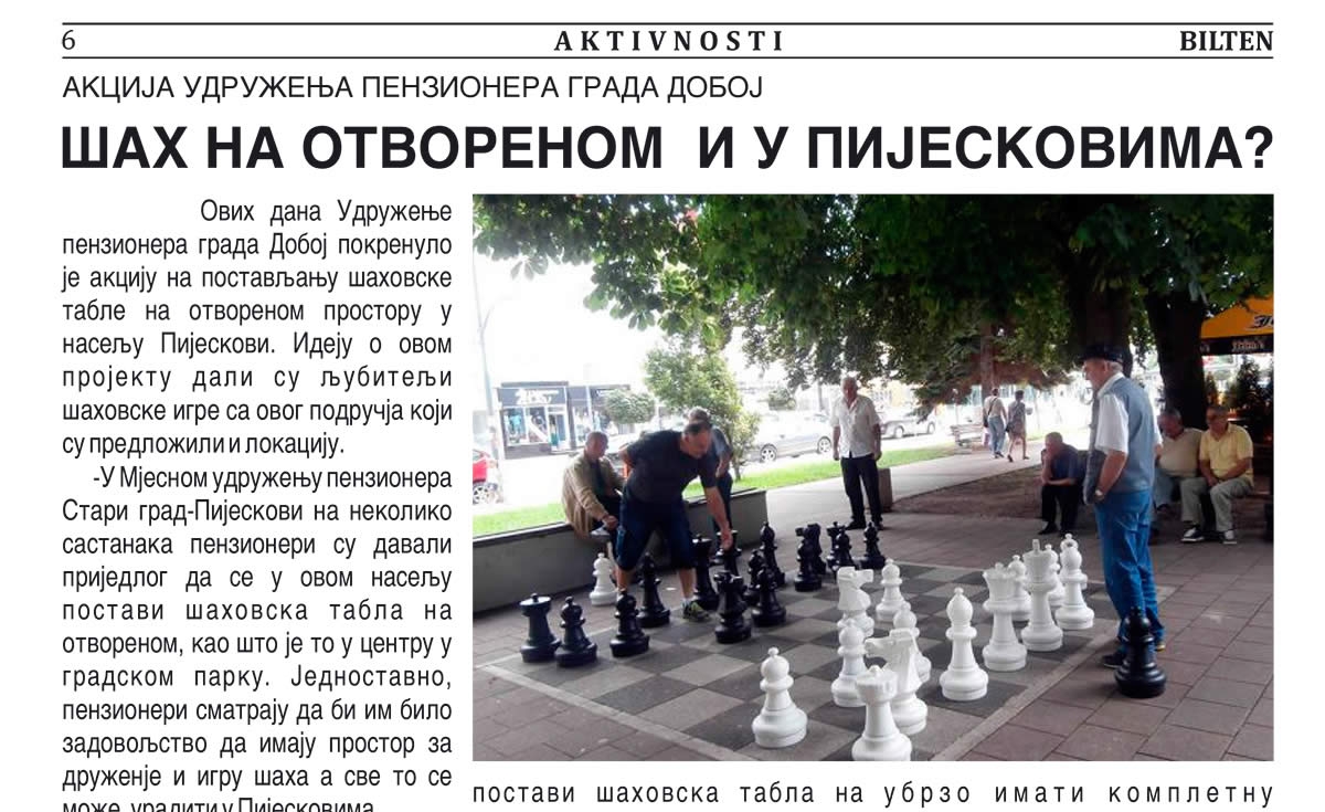 NOVI BROJ PENZIONERSKOG GLASILA: Bilten već u rukama penzionera (PDF)