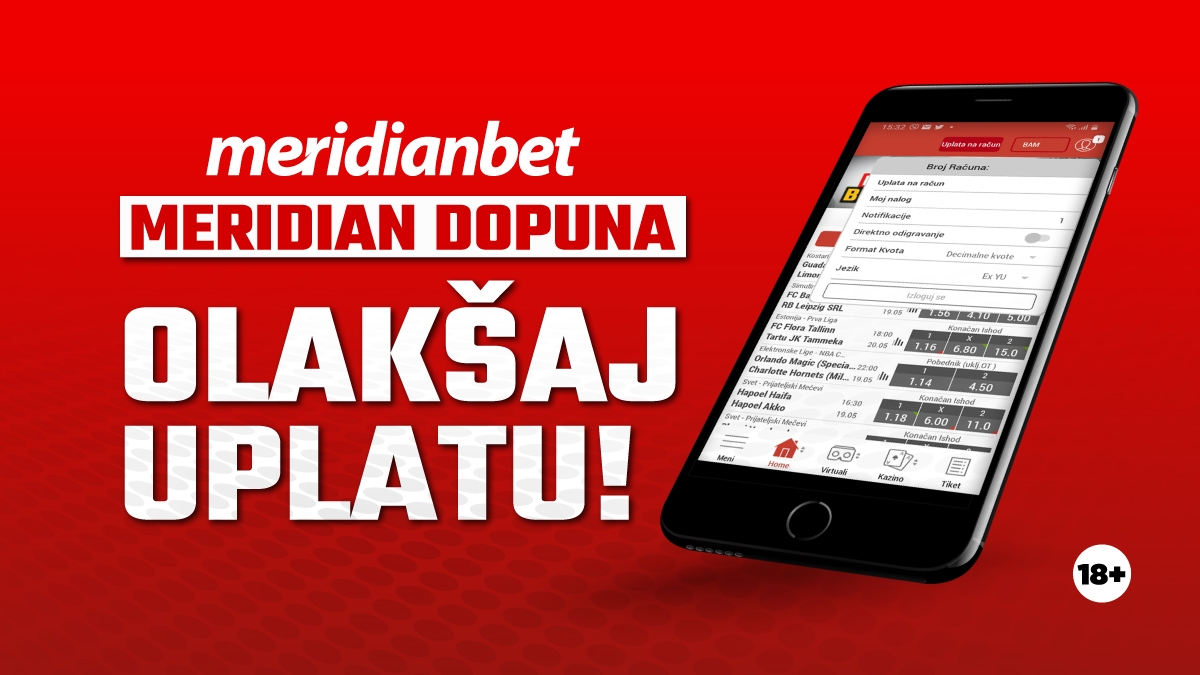 MERIDIAN DOPUNA: Jednostavno i brzo dopunite svoj račun