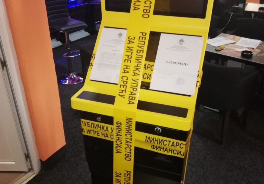 DOBOJ: Neovlašteno organizovanje igara na sreću, aparati zapečaćeni