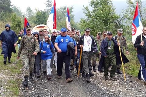 DOBOJ: Učesnici marša "Stazama egzodusa" stigli na odredište