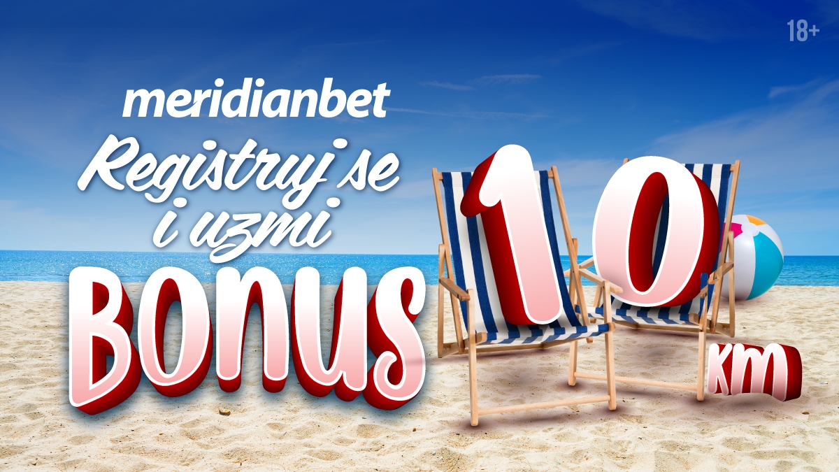 MERIDIANBET: Za nove igrače 10 KM bonusa i 100 besplatnih spinova