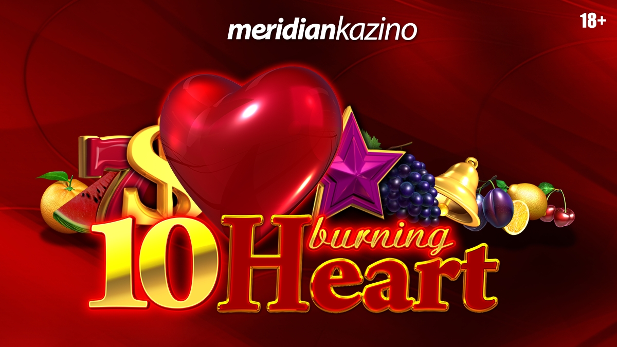 Meridian Kazino: 10 Burning Heart – magija uz crveno srce!