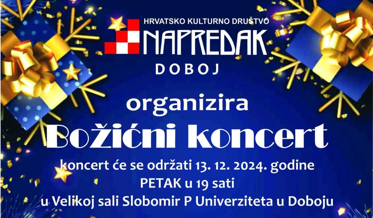 DOBOJSKI INFO NAJAVLJUJE: Tradicionalni Božićni koncert u organizaciji HKD Napredak Doboj