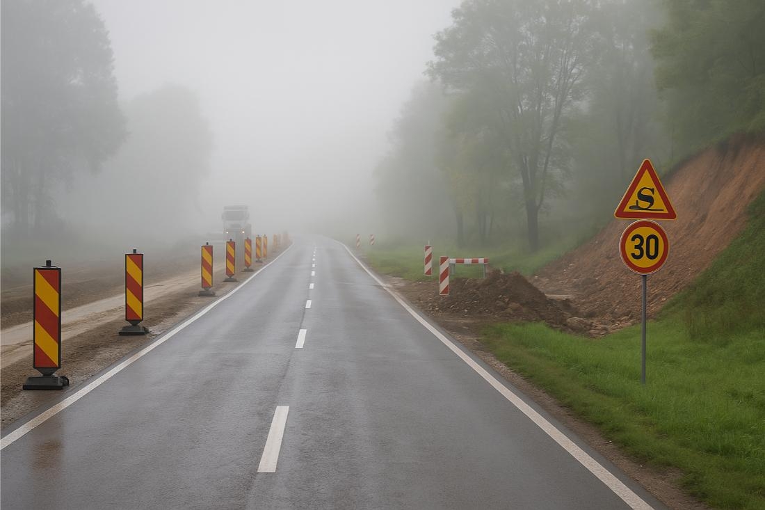 PUTEVI: Vozačima se savjetuje oprez zbog radova, magle i klizišta