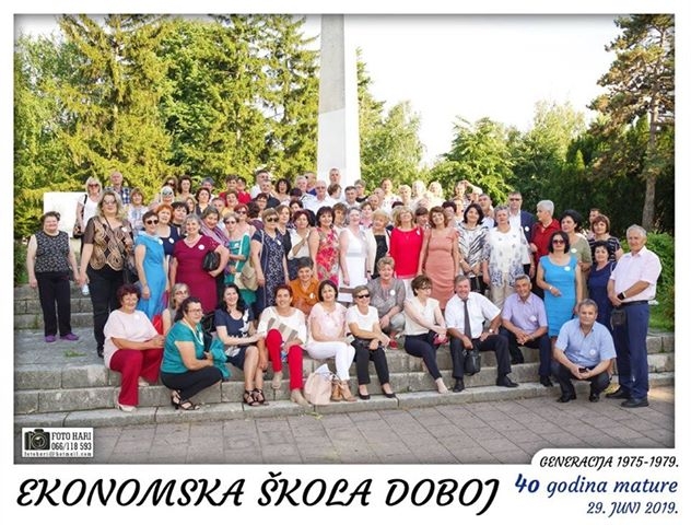 DOBOJ: Susret generacije 1975-1979 Ekonomske škole (FOTO)