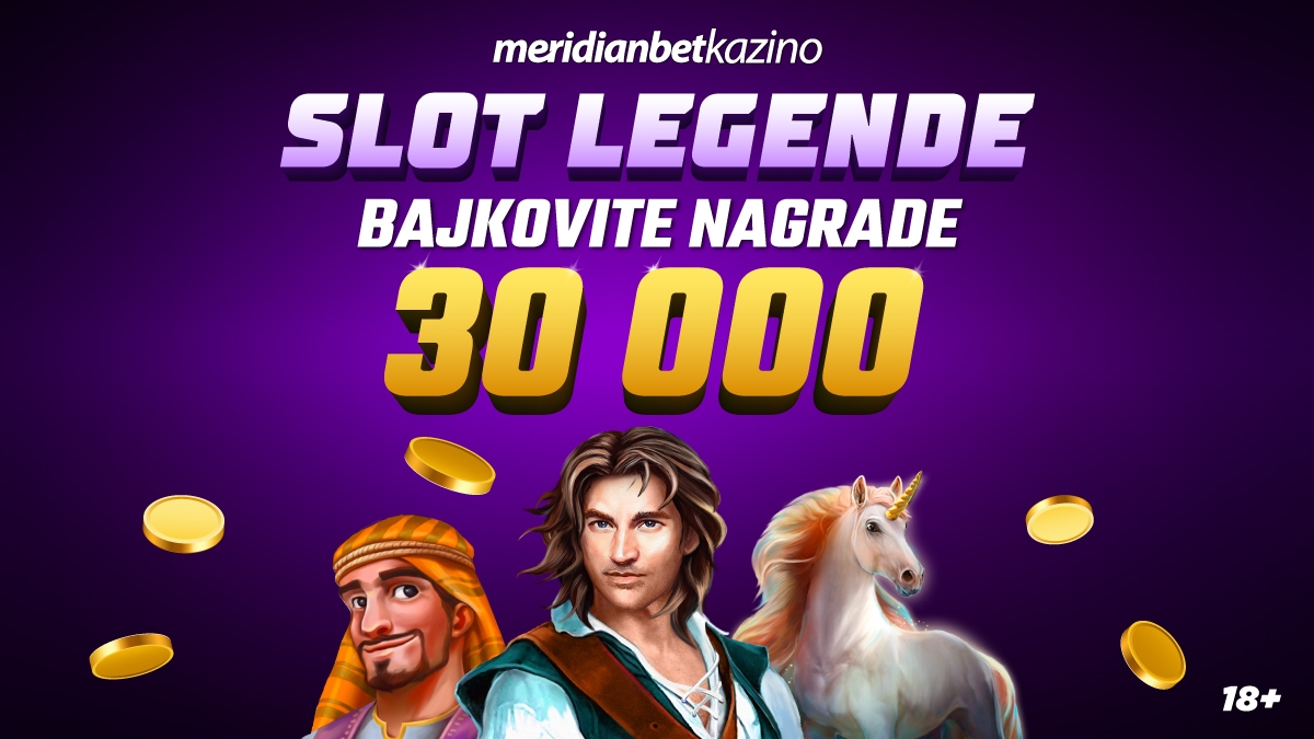 Meridian Online Kazino: 30.000 KM! Nagradni fond iz snova!