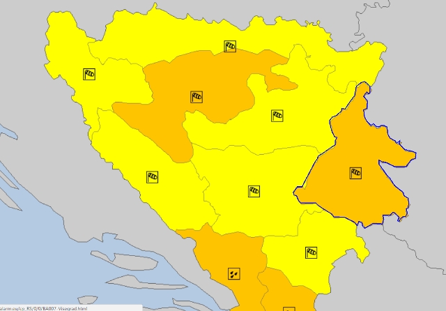 UPOZORENJE: Narandžasti meteoalarm zbog olujnih udara vjetra