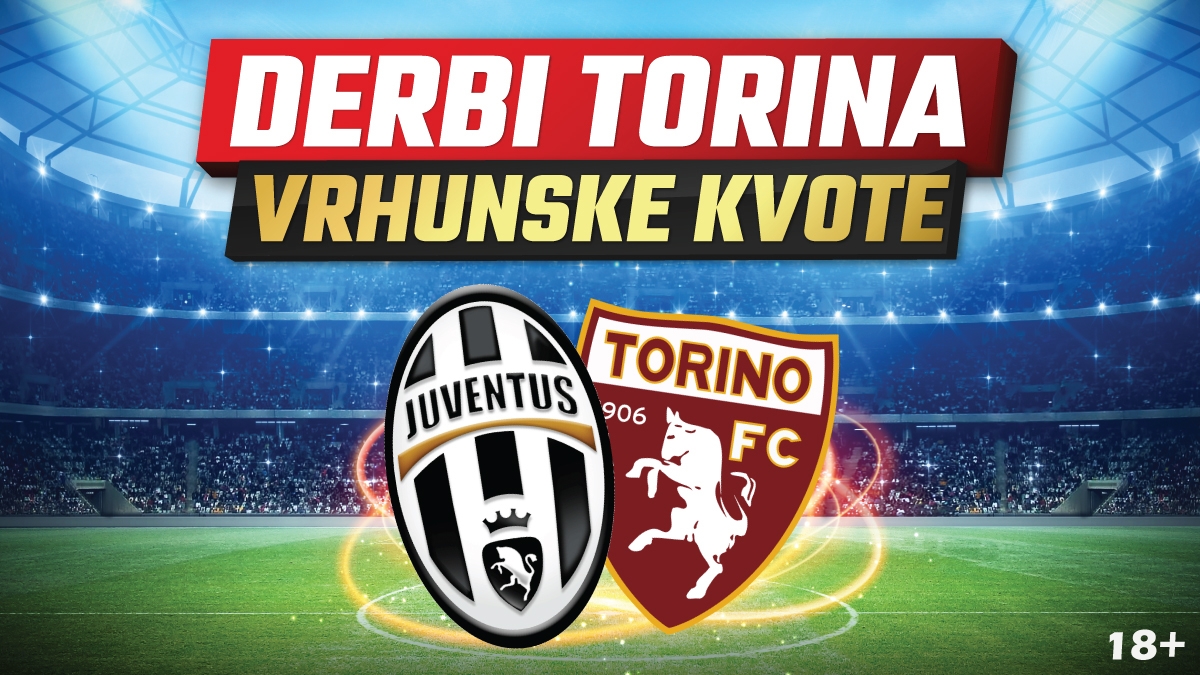 U Meridianu najbolje kvote za fudbalski derbi Juventus -Torino