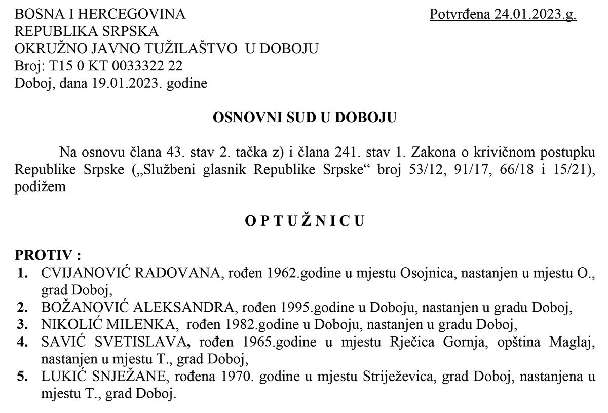 PONIŠTENI IZBORI 2020: Potvrđena optužnica protiv pet članova biračkog odbora zbog izborne prevare - Trbuk