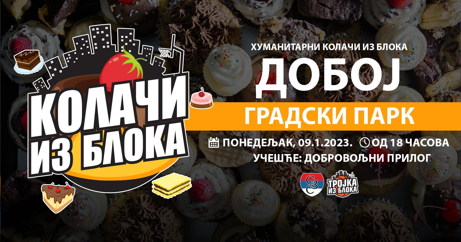 SRBI ZA SRBE Božićni kolači iz bloka u Doboju