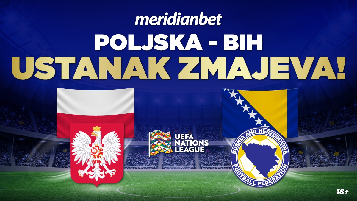 Samo u Meridianu, FENOMENALNI BONUS od 20 KM, bez uslova za meč Poljska – Bosna!