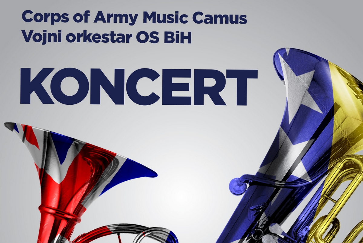 DOBOJSKI INFO NAJAVLJUJE: Cjelovečernji koncert vojnih orkestara Velike Britanije i BiH