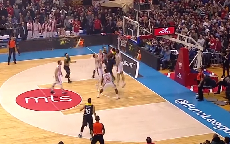 OSCAR MAYER BLOCK OF THE NIGHT: Ognjen Kuzmic, Crvena Zvezda mts Belgrade (VIDEO)