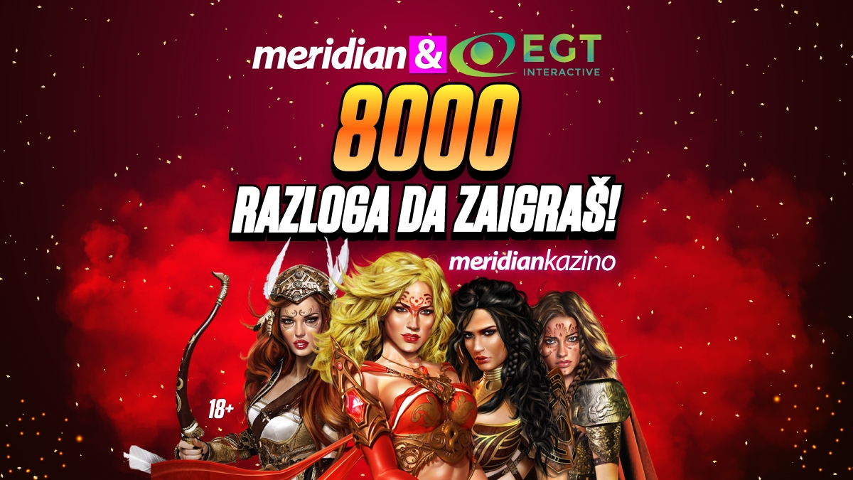 ZAGRANTOVANIH 8.000KM na Meridian Kazino turniru! Zaigraj za DOBITAK!