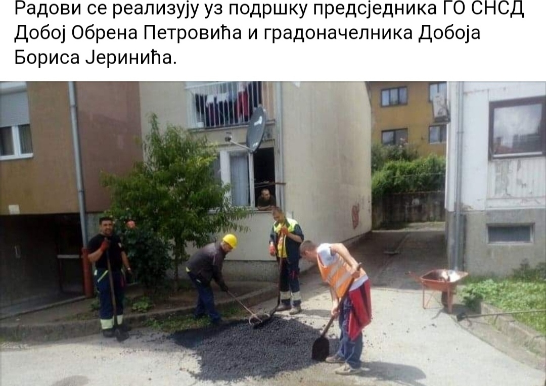 BEZ KOMENTARA: Nadzirač krpljenja rupa