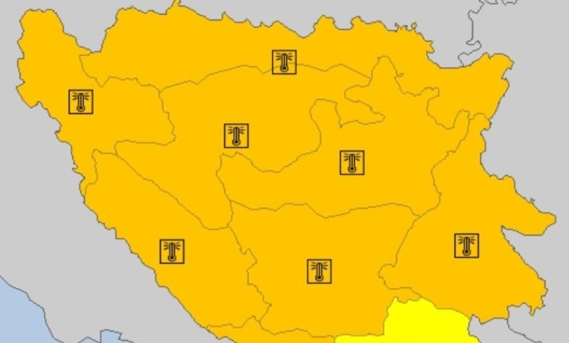 VRIJEME: Narandžasti meteoalarm do 6. avgusta