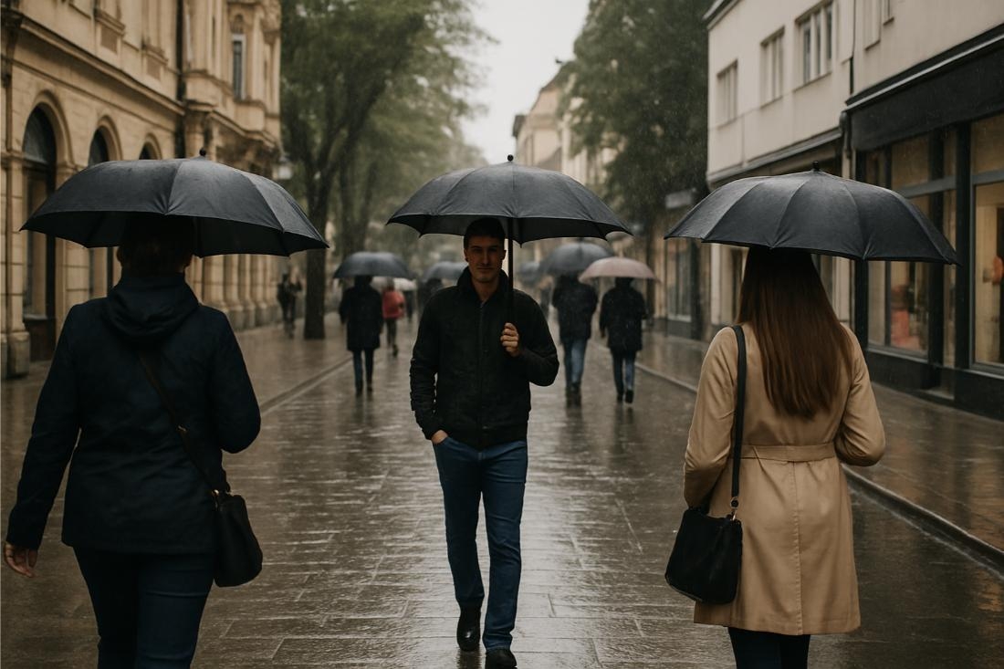 VRIJEME: Kišoviti petak u Doboju. Početak vikenda pod oblacima