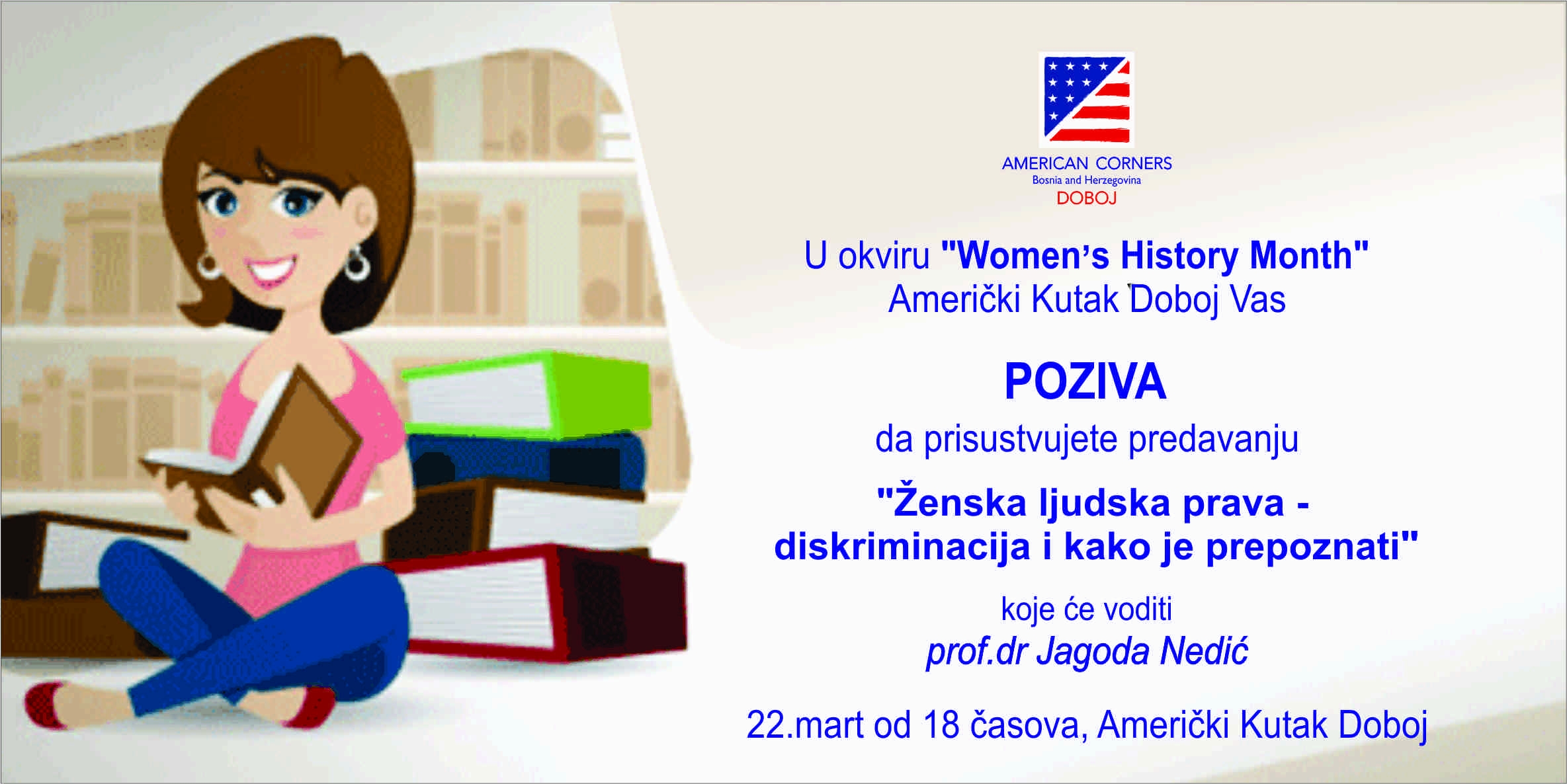 DOBOJ: Predavanje "Ženska ljudska prava - diskriminacija i kako je prepoznati"