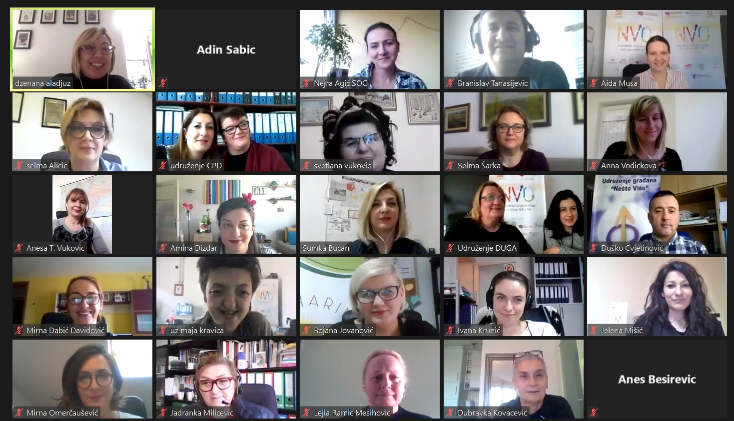 ZAVRŠEN PROJEKAT „UNAPREĐENJE SOCIJALNIH USLUGA KROZ JAČANJE NVO U BIH": Zajedno ojačani