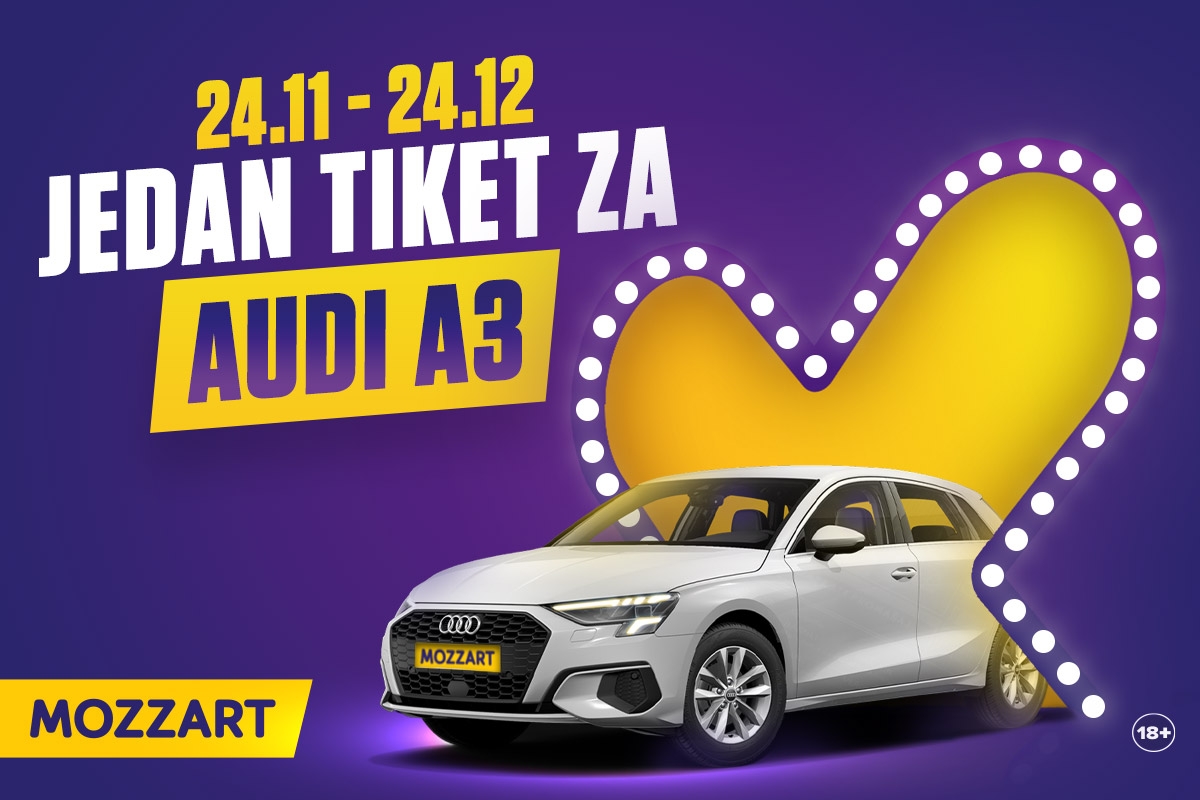 MOZZART PONOVO NAGRAĐUJE! Pogledaj kako do Audia A3