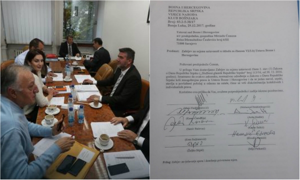 DAN REPUBLIKE SRPSKE": Apelaciju Ustavnom sudu BiH o 9. januaru potpisali svi osim Suljkanovića