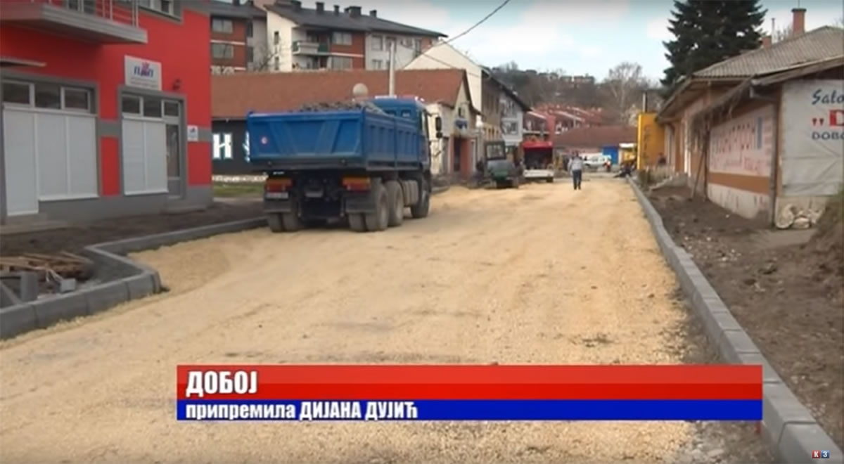 DOBOJ: 200 000 KM za rekonstrukciju ulice Vojvode Mišiča (VIDEO)