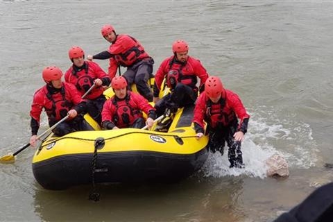 DOBOJ: Održana pokazna vježba spasavanja na vodi