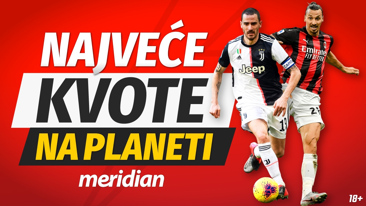 MERIDIAN NAJVEĆE KVOTE: ARSENAL 2.20, ATL. MADRID 1.80, FIORENTINA 2.30!