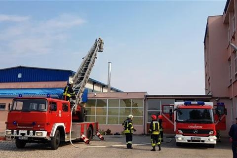 DOBOJ: Održana pokazna vježba o spremnosti u slučaju požara